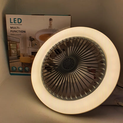 LAMPARA VENTILADOR CON LUZ Y CONTROL 💡