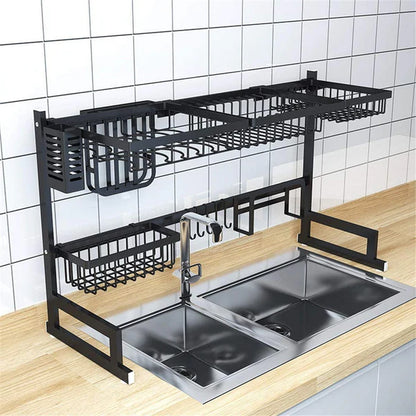 RACKMAX™️ ESTANTE ESCURRIDOR Y ORGANIZADOR DE COCINA ✅